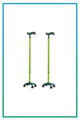 صورة عصا مع قاعدة رباعية KJT908 A GREEN