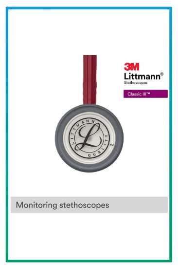 صورة سماعة طبيب littmann classic 3 3m Red tube