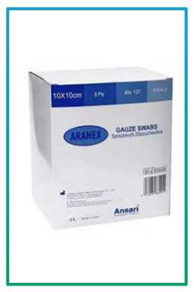 صورة شاش معقم 10*10 ARANEX //8 PLY