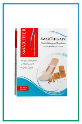 صورة لصقات جروح SMART THERAPY عبوة 50 مشكل