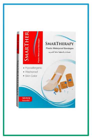 صورة لصقات جروح SMART THERAPY عبوة 50 مشكل