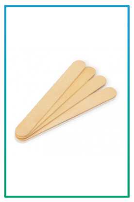 صورة خافض لسان خشبي معقم استخدام مرة واحد عبوة 100 قطعه