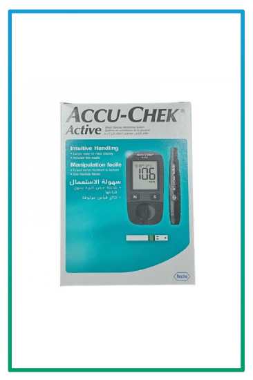 صورة جهاز فحص السكر فالدم accu-chek active