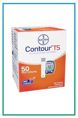 صورة شرائط إختبار السكر contour ts