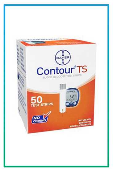 صورة شرائط إختبار السكر contour ts