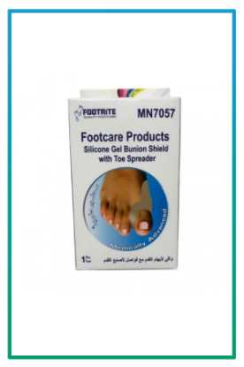صورة واقي سيليكون footrite mn7057واقي ابهام القدم مع فواصل
